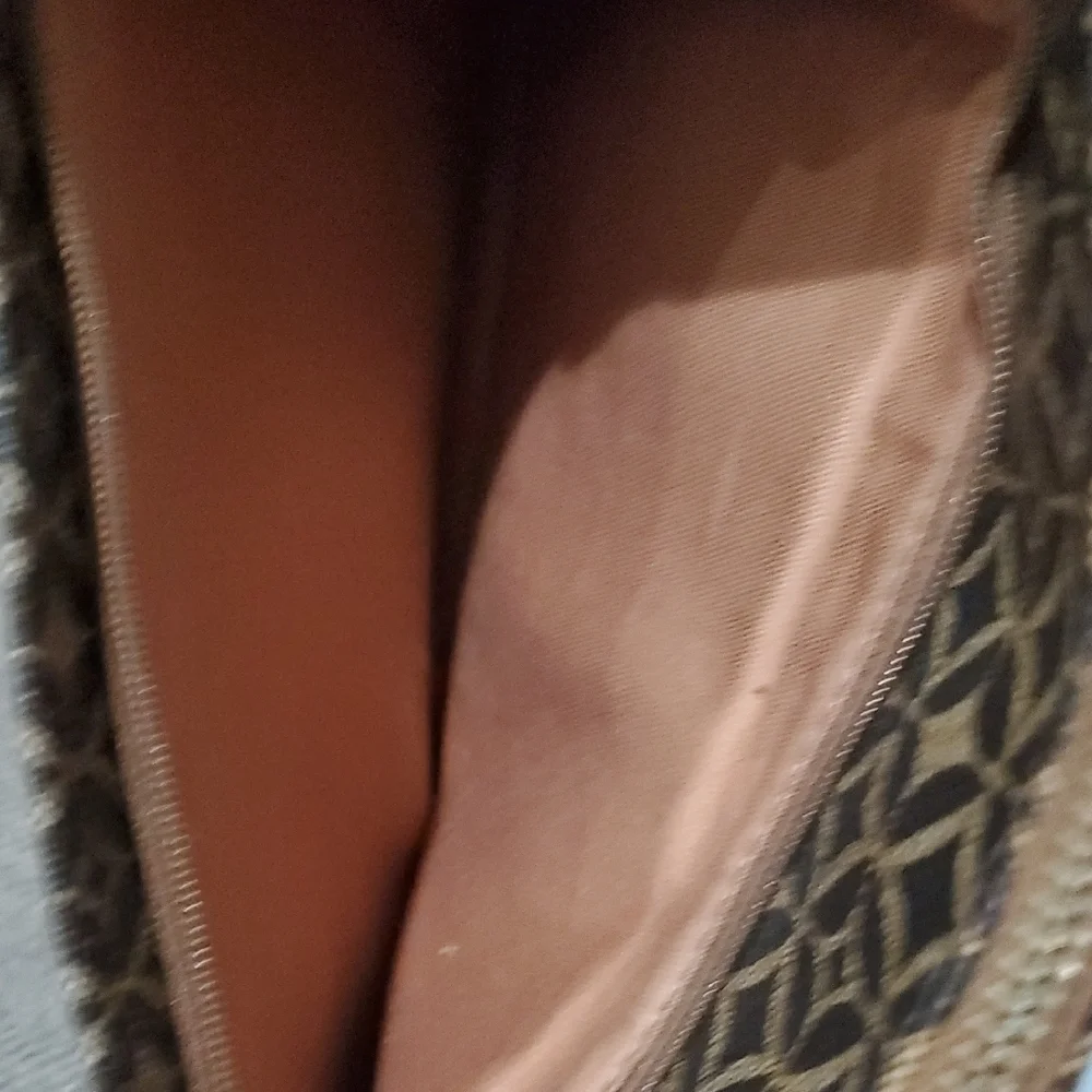 Fossil Brown Geometric Clutch